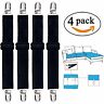Cln0111 Adjustable Heavy Duty Bed Sheet Pack Cover Grippers Suspenders Holder