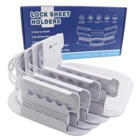 Wx24129 Clnyrwcb Bed Sheet Holder Fitted Fasteners With Lock Strap-keep Sheets Firm &
