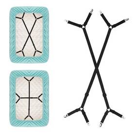 Llbswx6vz Cobee 2 Pcs Bed Sheet Holder Straps Fitted With Metal Clips To