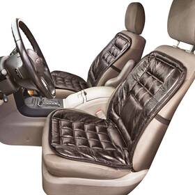 Wt1142 Collections Etc Leather Elastic Strap Car Seat Cushion