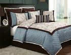 Comforter Alexandria Piece 8 Blue Set