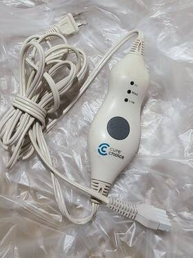 Na-h21b Cure Choice Electric 3-prong Heating Pad Temperature Controller White