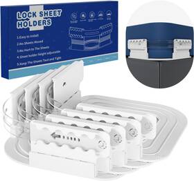 Cdj-1 Dalboo Lock Sheet Holders - 4pcs Heavy Duty Bed Straps Keep Sheets Firm And Tight