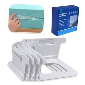 Dreamzon-bsh-02 Deamzon Dreamzon Bed Sheet Holder Holders Keep Sheets Firm And Tight White