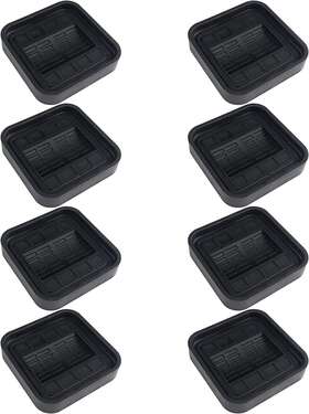 Lzq-008 Dedu Bed Wheel Stopper Hardwood Floors To Prevent Sliding Mattress 8 Pack Square Fur