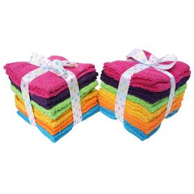 70087a Design Imports J&m Brights Washcloth Set Of 24
