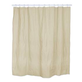 7584 Design Imports J&m Solid Cream Shower Curtain