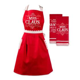 Camz11874 Design Imports Dii Santa Chef Clause Kitchen Mrs Claus Set Of 3