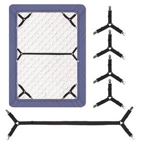 Cdd002 Dfv Bed Sheet Straps Adjustable Clips Holders Triangular Elastic Corner Grip 4 1 Pcs