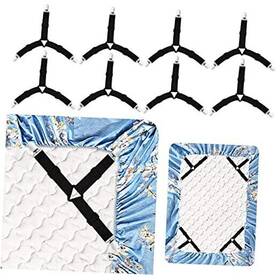 Dra-cdb-8pc Dorara 8 Pack Bed Sheet Holder Straps Triangle Fasteners With Heavy Pcs