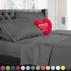 E-v-nestlsheets Nestl Bedding New Double Brushed Soft Microfiber Hotel Style Bed