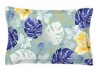 39117897 Easr2858 East Urban Home Mmartabc Leaves Monstera And Orchids Digital Sham