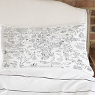 Eatsleepdoodle Color And Learn World Map Pillowcase 5060255291382