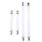 Eboot Adjustable Bed Sheet Holders Straps Fasteners Grippers Clips White 713072661306