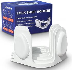 Sh13 Ecohohoyyds 313048262232 Bed Sheet Holders For Corners 4 Pack Twist-cap Clips Keep Sheets Tight Heavy-du