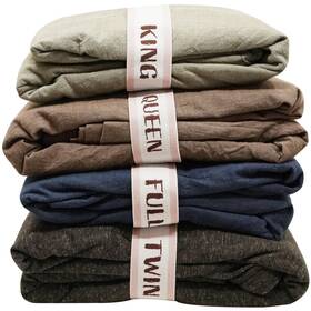 Ecohomes 885016726098 Effortless Linen Closet Organization - Elastic Bed Sheet Bands For Queen Size