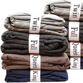 Ecohomes 885016726968 Bed Sheet Organizer And Storage Size Label Bands Sheets Set Organizers