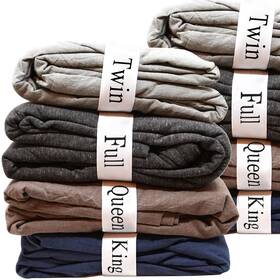 Ecohomes Ech-bsob-b07 Bed Sheet Organizer And Storage Size Label Bands Sheets Set Or
