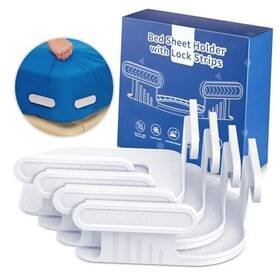 Bs11 Edcreaty Bed Sheet Holder With Lock Straps Heavy Duty Corner Fitted Bedsheet Fasteners