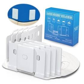 Edc01 Edcreaty Bed Sheet Holders With Anti Locks New Upgrade Fitted Holder 4pcs White
