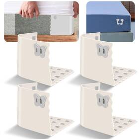 Pm-01 Eleductmon Silicone Bed Sheet Holder Lock And Mattress Corner Tightener For Thin Fitted