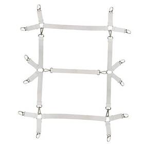 Dgncj-022 Eopocdor Bed Sheet Straps Nonslip Fitted Clips Adjustable Elastic Bedding White