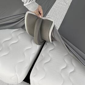 Ed-bb-21 Ephedora 3-in-1 Fitted Sheet Attached Bed Bridge Twin Xl To King Converter Kit With