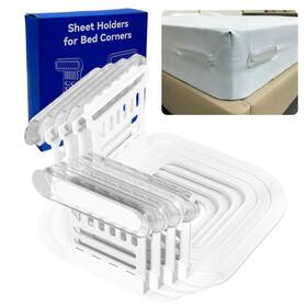 Eselatin Es50 Bed Sheet Corner Clips 4-pcs Heavy-duty Fits All Mattress Sizes