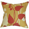 Euro-83119-goldred-p100 The Pillow Collection Gardenia Floral Bedding Sham
