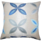 Euro-d-32852-naturalblue-p100 The Pillow Collection Syshe Ikat Bedding Sham