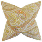 Euro-d-42435-kiwi-c100 The Pillow Collection Uma Paisley Bedding Sham