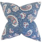 Euro-d-42437-marine-c100 The Pillow Collection Wylda Paisley Bedding Sham