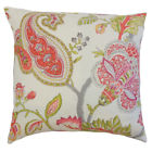 Euro-d-42465-flamingo-l100 The Pillow Collection Janne Floral Bedding Sham