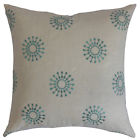 73021-aqua Euro-d-73021-aqua The Pillow Collection Irece Floral Bedding Sham
