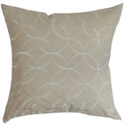 Euro-d-73024-oyster-c100 The Pillow Collection Dittany Geometric Bedding Sham