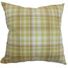 Euro-mvt-1185-lime-c100 The Pillow Collection Banff Plaid Bedding Sham