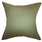 Euro-mvt-1240-greenbrown The Pillow Collection Alix Plaid Bedding Sham