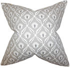 Euro-pp-clover-steel-c100 The Pillow Collection Alzbet Geometric Bedding Sham