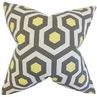 Euro-pp-magna-pewternatural-c10 The Pillow Collection Maliah Geometric Bedding Sham