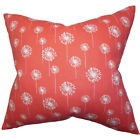 Euro-pp-small Dandelion-coral-c The Pillow Collection