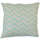Euro-pp-zigzag-twillmint-c100 The Pillow Collection Napowsa Zigzag Bedding Sham