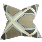 Euro-rob-coco-brindle-c100 The Pillow Collection Otthild Geometric Bedding Sham