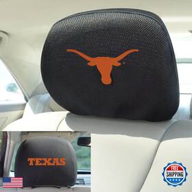 Fanmats B00epdkm0g 12599 Texas Longhorns Embroidered Head Rest Cover Set - 2 Pieces