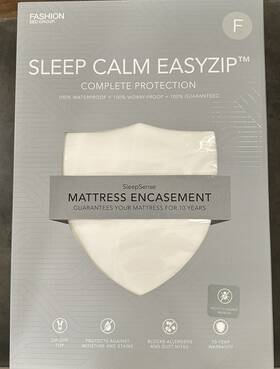 Qp0120 Fashion Bed Group New Sleep Calm Easy Zip Mattress Encasement Full Size By