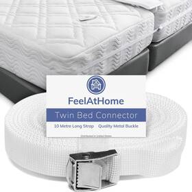 Feelathome 650726796406 Strap For Twin Beds - To King Bed Mattress Joiner Converter Connec