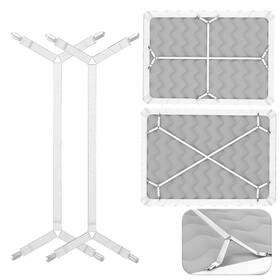 Feelathome 810122278344 Bed Sheet Holder Straps Criss-cross - Sheets Stays Suspenders Keeping Fitted