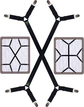 Fiboomerang Sheet Suspenders 313043336310 Bed Holder Straps Adjustable Stays Keepers With Elasti