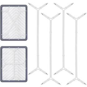 Foloda 702103838985 Bed Sheet Straps Adjustable Fitted Holders Fasteners Suspenders Grippe