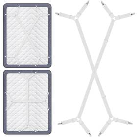 Foloda 702103839005 Bed Sheet Straps Adjustable Fitted Holders Fasteners Suspenders Grippe