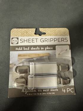 1441533370 Full Load Laundry Sheet Grippers - Holds Bed Sheets In Place 4 Piece